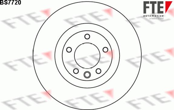 FTE 9071360 - Тормозной диск autospares.lv