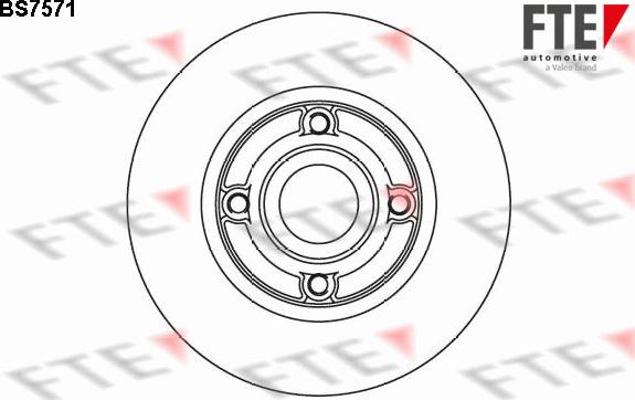 FTE BS7571 - Тормозной диск autospares.lv