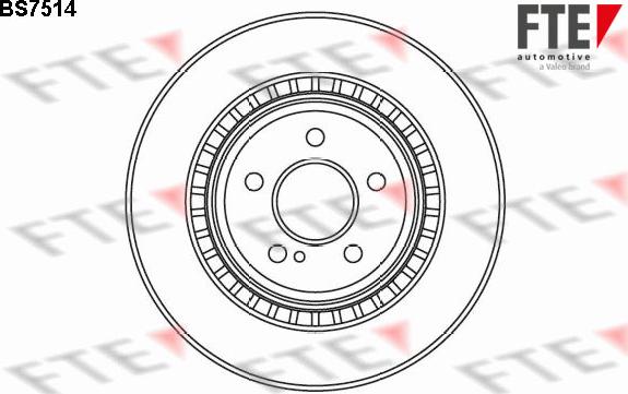 FTE BS7514 - Тормозной диск autospares.lv