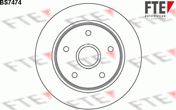 FTE BS7474 - Тормозной диск autospares.lv