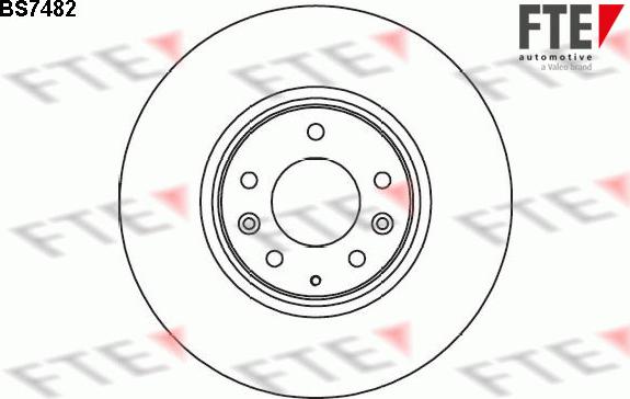 FTE 9071328 - Тормозной диск autospares.lv