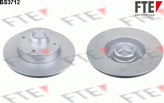 FTE BS3712 - Тормозной диск autospares.lv