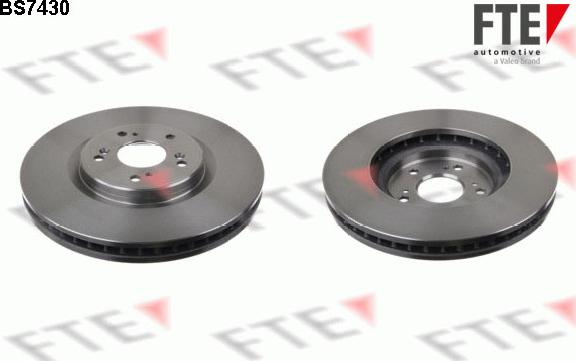 FTE 9071263 - Тормозной диск autospares.lv