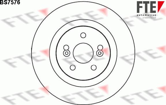 FTE 9071205 - Тормозной диск autospares.lv