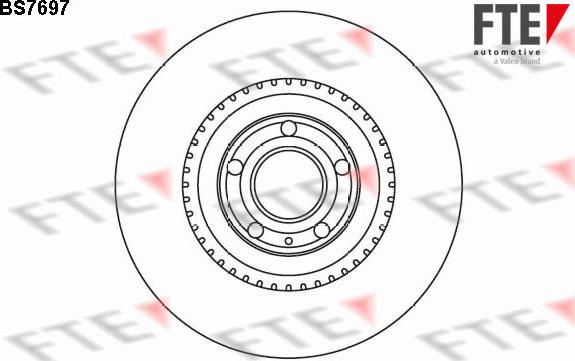 FTE BS7697 - Тормозной диск autospares.lv