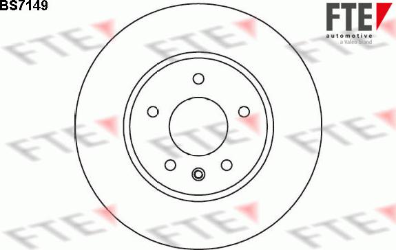 FTE BS7149 - Тормозной диск autospares.lv