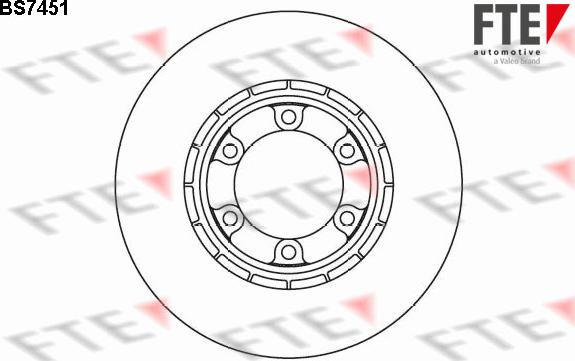 FTE 9072493 - Тормозной диск autospares.lv