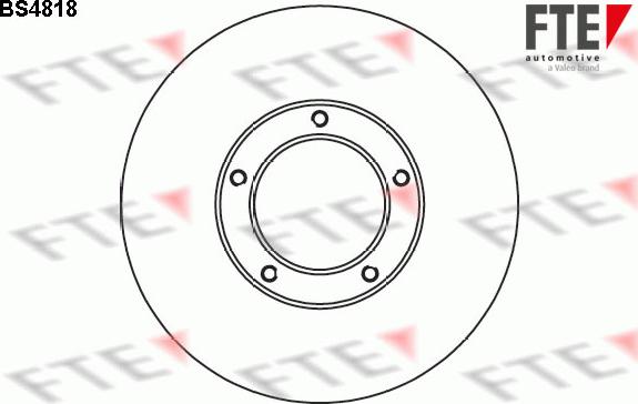 FTE BS4818 - Тормозной диск autospares.lv