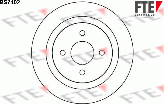 FTE BS7402 - Тормозной диск autospares.lv