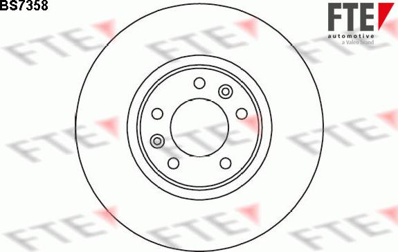 FTE BS7358 - Тормозной диск autospares.lv