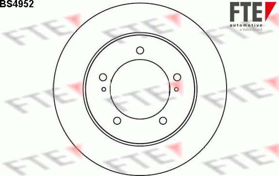 FTE 9072475 - Тормозной диск autospares.lv