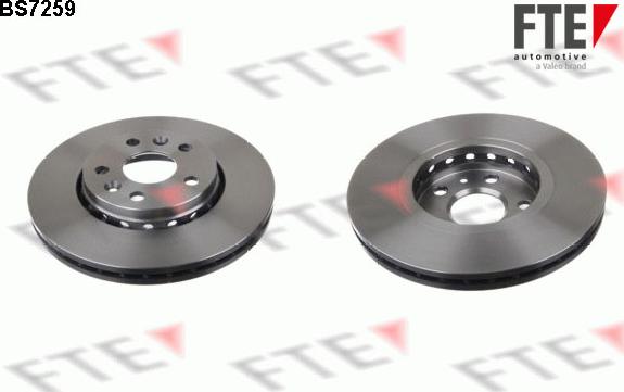 FTE 9072590 - Тормозной диск autospares.lv