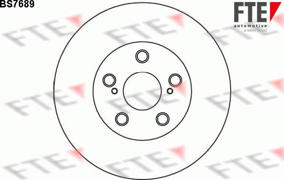 FTE BS7689 - Тормозной диск autospares.lv