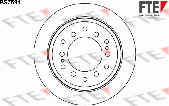 FTE BS7691 - Тормозной диск autospares.lv