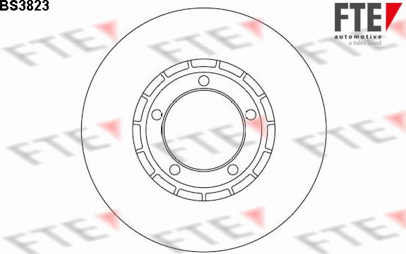 FTE BS3823 - Тормозной диск autospares.lv