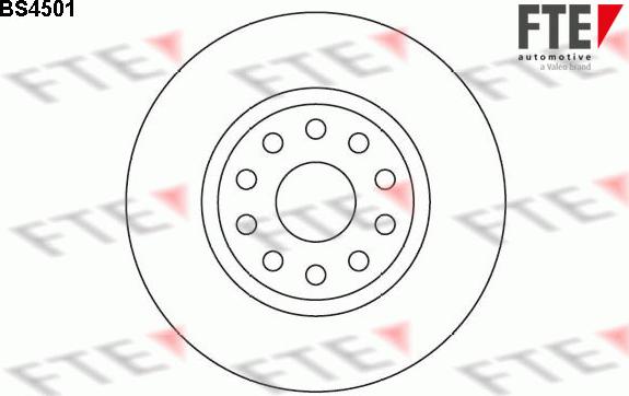 FTE BS4501 - Тормозной диск autospares.lv