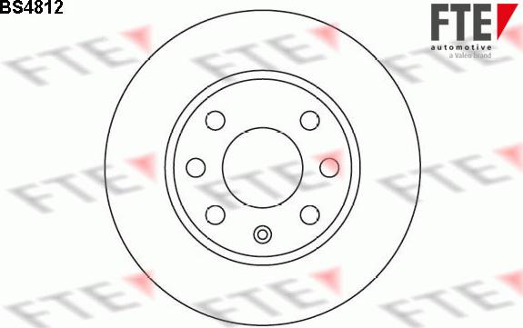 FTE 9072652 - Тормозной диск autospares.lv