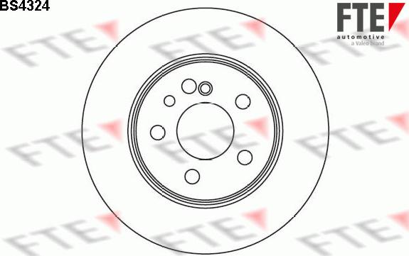 FTE 9072617 - Тормозной диск autospares.lv