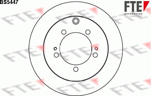 FTE BS5447 - Тормозной диск autospares.lv