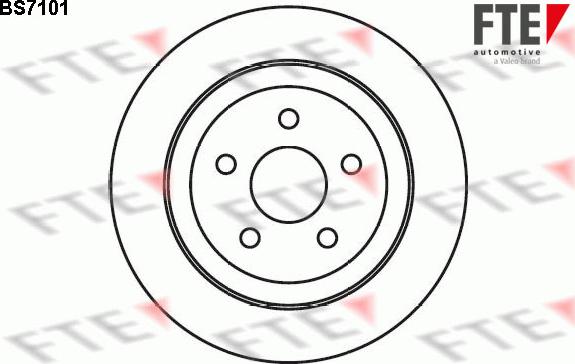 FTE 9072637 - Тормозной диск autospares.lv