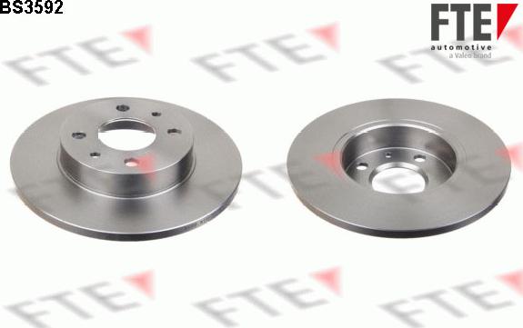 FTE 9072062 - Тормозной диск autospares.lv