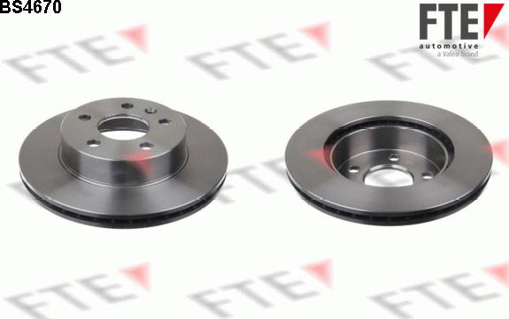 FTE 9072070 - Тормозной диск autospares.lv