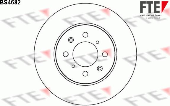 FTE 9072180 - Тормозной диск autospares.lv