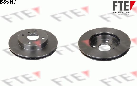 FTE BS5117 - Тормозной диск autospares.lv