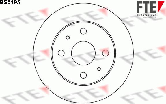 FTE 9072174 - Тормозной диск autospares.lv