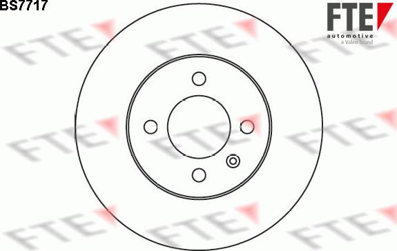 FTE BS7717 - Тормозной диск autospares.lv