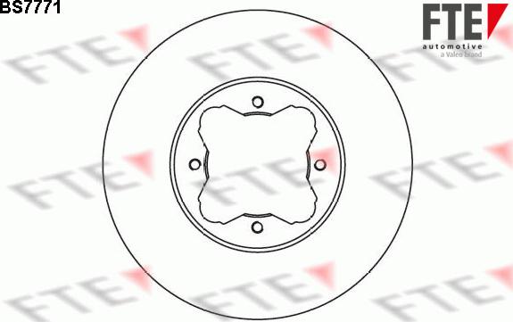 FTE 9072839 - Тормозной диск autospares.lv