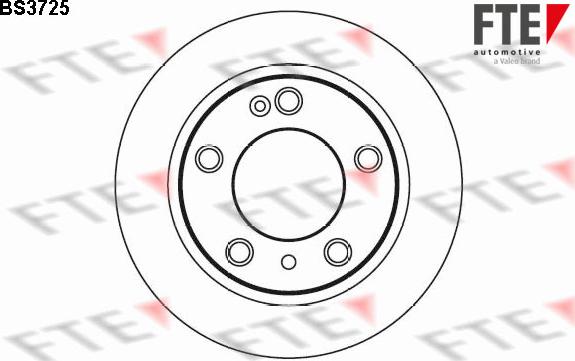 FTE BS3725 - Тормозной диск autospares.lv