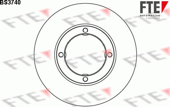 FTE BS3740 - Тормозной диск autospares.lv