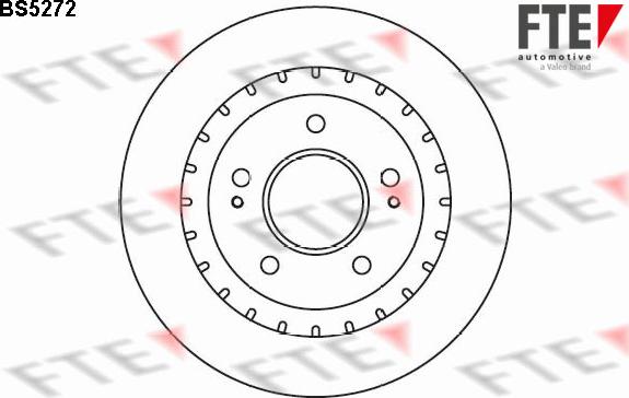 FTE BS5272 - Тормозной диск autospares.lv