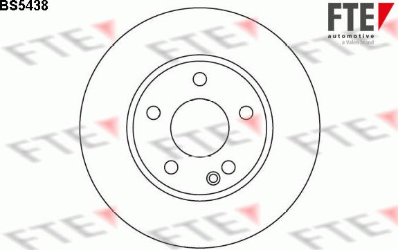 FTE BS5438 - Тормозной диск autospares.lv