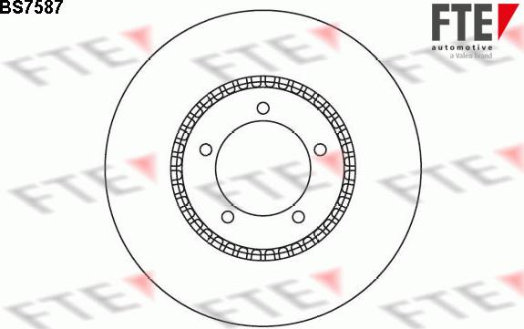 FTE 9072799 - Тормозной диск autospares.lv