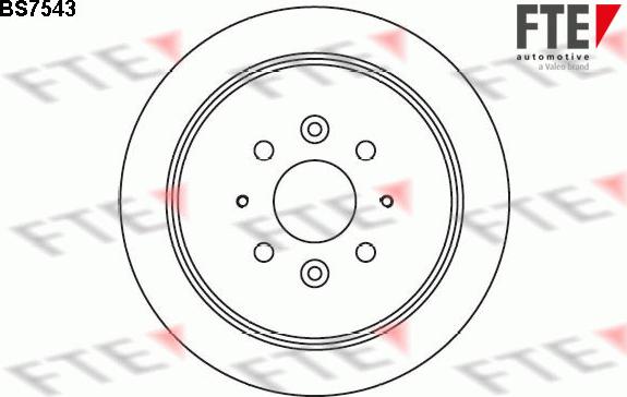 FTE BS7543 - Тормозной диск autospares.lv