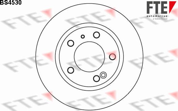 FTE BS4530 - Тормозной диск autospares.lv