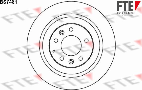 FTE 9072786 - Тормозной диск autospares.lv