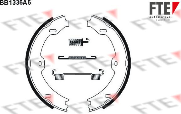 FTE 9100091 - Комплект тормозов, ручник, парковка autospares.lv