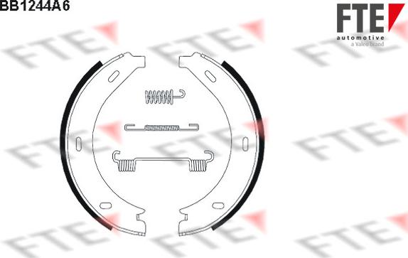 FTE 9100048 - Комплект тормозов, ручник, парковка autospares.lv