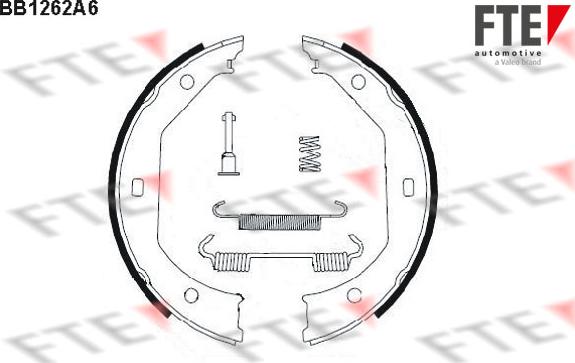 FTE BB1262A6 - Комплект тормозов, ручник, парковка autospares.lv