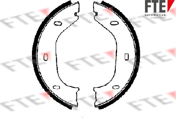 FTE 9100004 - Комплект тормозов, ручник, парковка autospares.lv