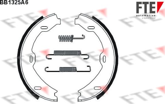 FTE 9100083 - Комплект тормозов, ручник, парковка autospares.lv