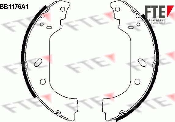 FTE 9100039 - Комплект тормозных колодок, барабанные autospares.lv
