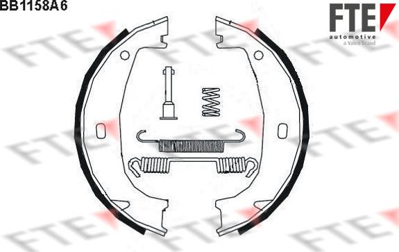 FTE 9100030 - Комплект тормозов, ручник, парковка autospares.lv