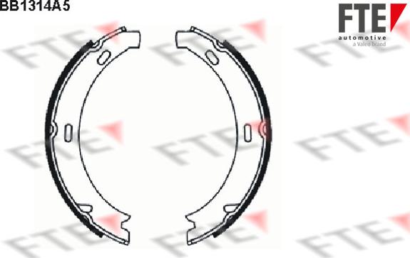 FTE 9100078 - Комплект тормозов, ручник, парковка autospares.lv