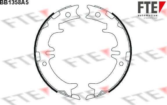 FTE BB1358A5 - Комплект тормозов, ручник, парковка autospares.lv