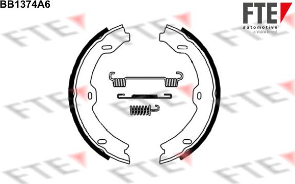 FTE BB1374A6 - Комплект тормозов, ручник, парковка autospares.lv