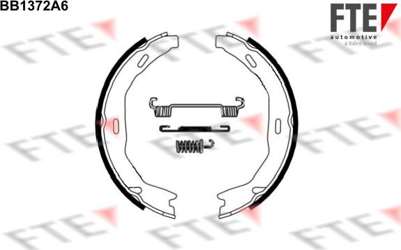 FTE 9100117 - Комплект тормозов, ручник, парковка autospares.lv